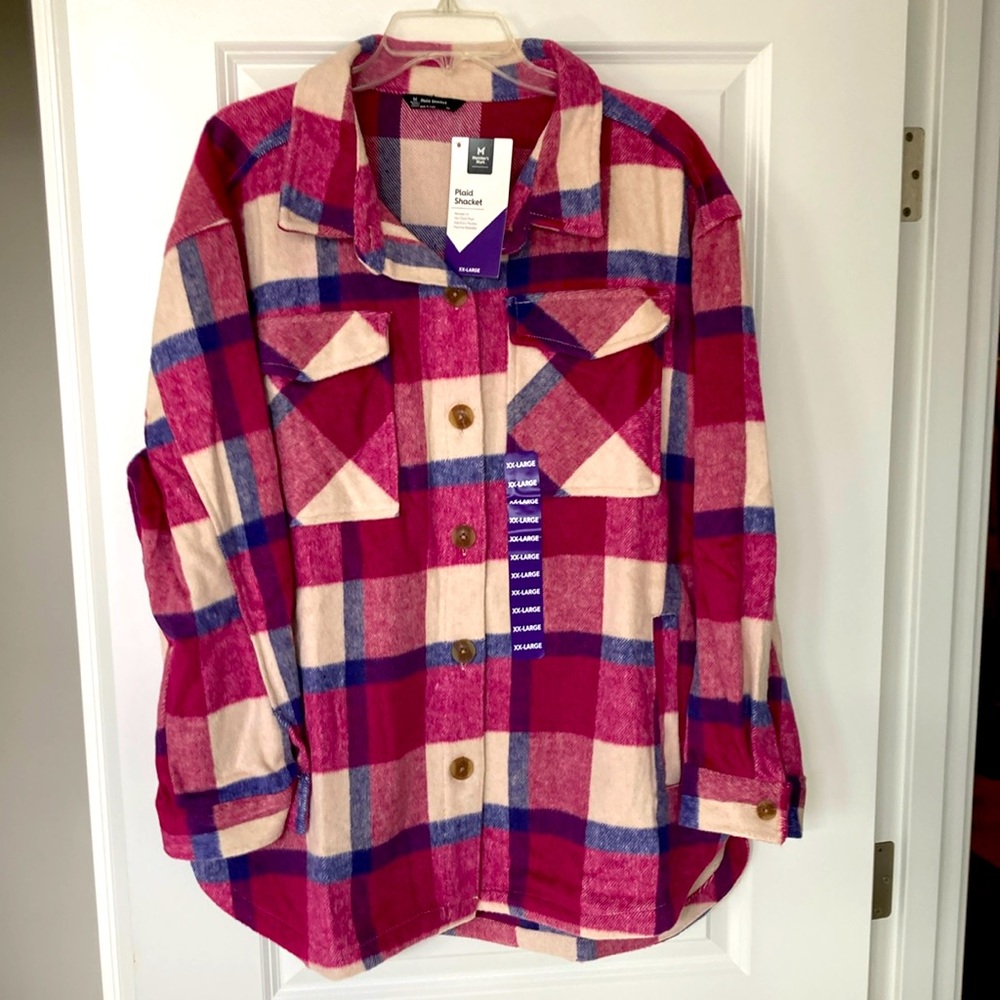 NWT Cozy Flannel Shirt Women’s XXL
